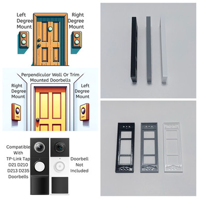 TP-Link Tapo Smart Video Doorbell D21 D210 D213 D253 Angle Flush Mount