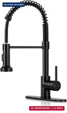 DJS Kitchen Faucets with Pull Down Sprayer Single Handle 1 or 3 Holes Spring Kit