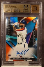 Yordan Alvarez 2020 Topps Finest Firsts Orange Refractor RC /25 Auto BGS 9.5/10