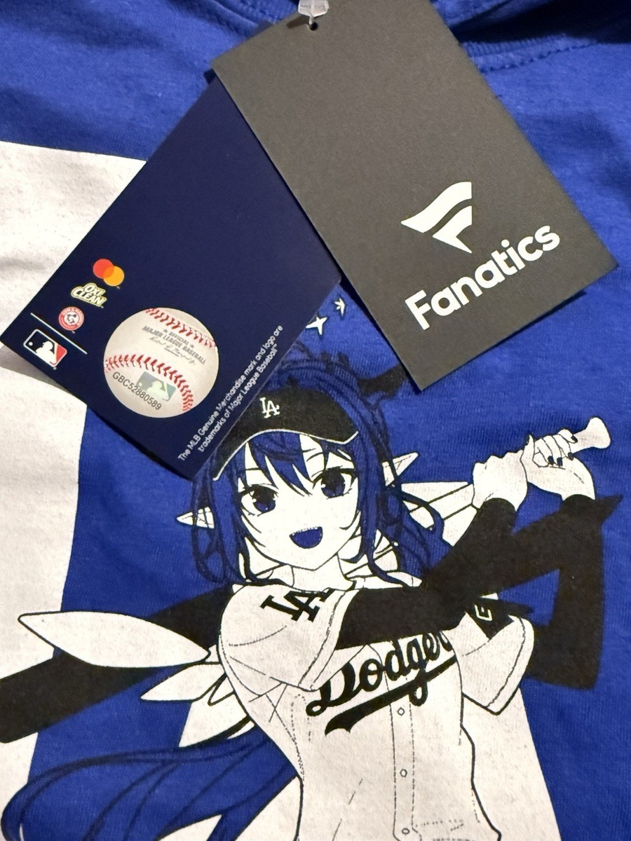 Official LA Dodgers x Hololive Night IRyS T-shirt Size L