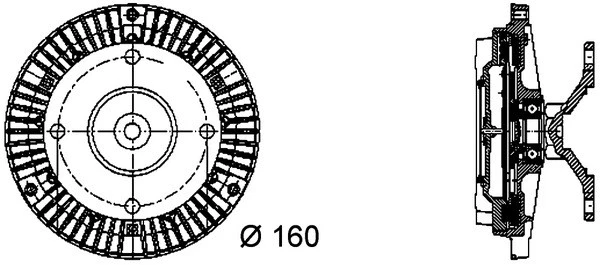 CLUTCH RADIATOR FAN CFC 50 000P FOR MERCEDES-BENZ VARIO/Van/Dump/Truck/Cab/Bus - Image 3 of 4
