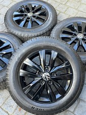 4 x GENUINE 16" VW TRANSPORTER BLACK  T6 T5 HIGHLINE ALLOYS WHEELS VAN TYRES