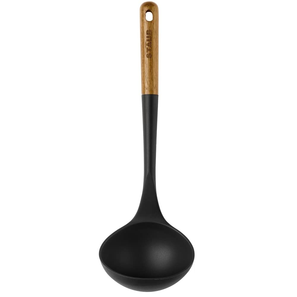 STAUB 40503-104 Ladle Acacia Wood 31 cm Black Single Item