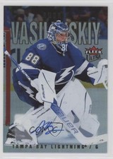 2021 Upper Deck Fleer Ultra Silver Rainbow Foil Andrei Vasilevskiy #59 Auto uf7