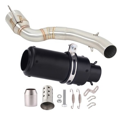 Black Muffler Exhaust Link Pipe  Slip for DUKE 200 2020 -2023 51mm new