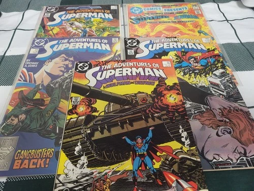 DC SUPERMAN COMICS LOT OF 5 VINTAGE. see description.