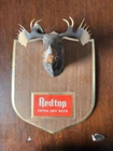 Vintage Red Top Beer Moose Sign - SEE PICS