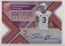 2018 Panini Elite Draft Picks Status Purple Die-Cut 15/99 Quin Blanding Auto 0c2