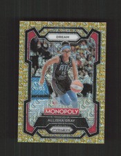 2024 Panini Prizm Monopoly WNBA #6 Allisha Gray Gold Millionaire Shimmer /500