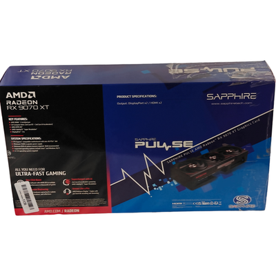 Sapphire Pulse RX 9070 XT 16GB AMD Radeon Graphics Card Open Box