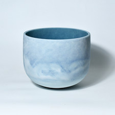 TXTone 12" 'Blue Smoke' Lapis Lazuli Crystal Singing Bowl - 432Hz G Note