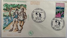 Timbres France FDC 1972 Tourisme Pedestre 15 Juillet 1972 Y et T 1723