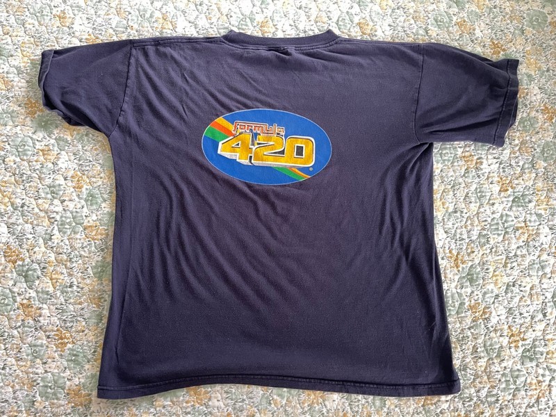 Vintage 420 Marijuana/Weed FORMULA 420 Racing  Weed T-shirt size XL MADE IN USA