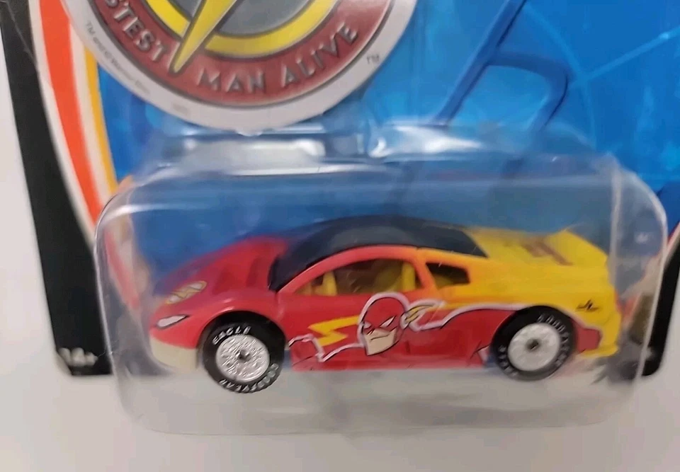 The Flash Matchbox Collectibles Justice League DC Comic B5744 Mattel Car 2003 WB - Image 4 of 4