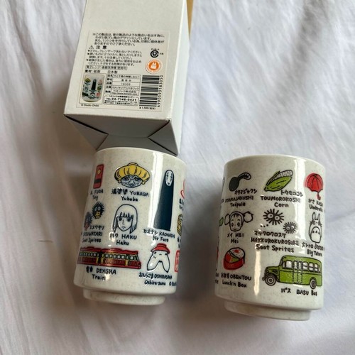 Lot de 2 tasses à thé Studio Ghibli My Neighbor Totoro fabriquées en 2017 Spirited Away - Photo 6/6