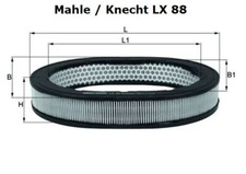 Luftfilter KNECHT LX 88 für Mazda 323 II u. 323 III,