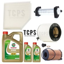 FOR AUDI A5 MK1 COUPE 3.0 TDI V6 8T FULL SERVICE KIT WITH 7L CASTROL 5W30 OIL