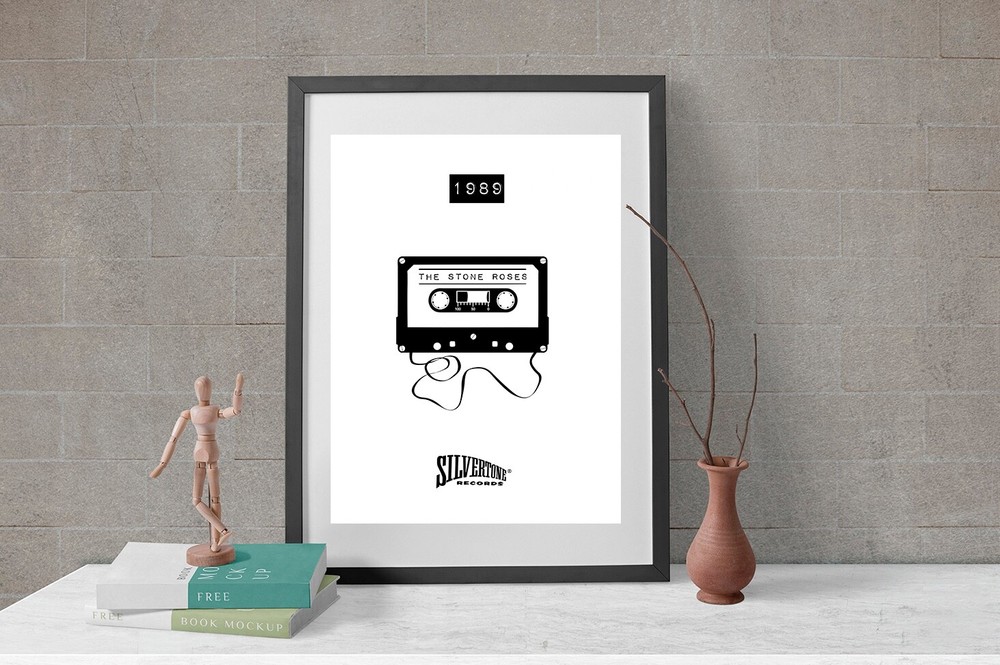 A4 STONE ROSES TAPE SILVERTONE FILM ART RETRO POSTER music CULTURE PRINT HOME