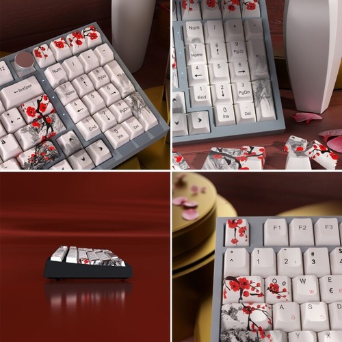Flower Keycaps Plum Blossom Multiple Languages for Game Mechanical Keyboards - Picture 4 of 15