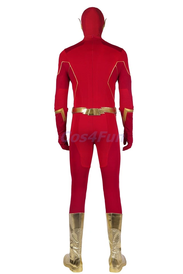 The Flash Costume Season 8 Barry Allen Cosplay Suit Shoes Outfit - Image 4 of 4