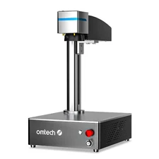 OMTech 20W MOPA Fiber Laser Marking Machine 6.9"x6.9" for Color Metal Engraving