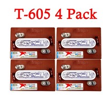 x4  Trojan T-605 6 Volt 210Ah Flooded Lead Acid GC2 Deep Cycle Battery