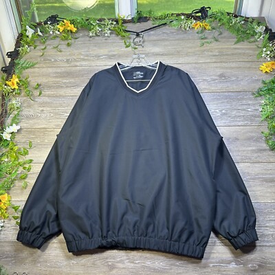 メンズウェア Golfickers V neck Pullover XXL Golf Windbreaker Jacket Size Extra Large XL Men's Black Pullover V