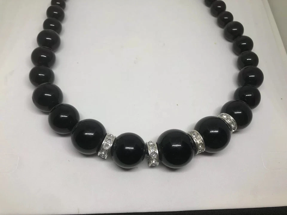 Accessorize Schwaz Ball Halskette Party - Bild 2 von 3