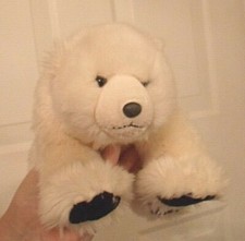 Wild Republic Realistic Stuffed Animal Plush Arctic Polar Bear 11 inch White Toy