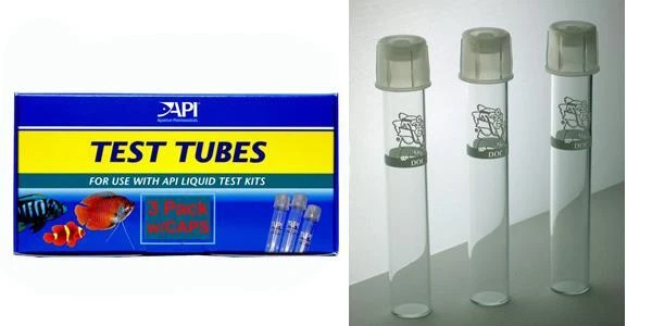 AQUARIUM PHARMACEUTICALS API Replacement Test Tubes w/Cap (3 ea) by Mars Fishcare