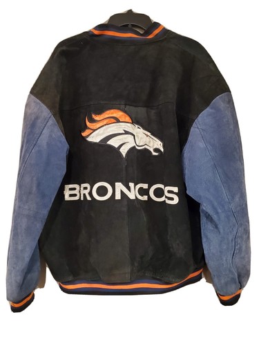 Giacca pelle uomo NFL Game Day Denver Broncos taglia Large ottime condizioni - Foto 6 di 8