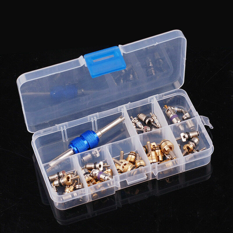 71-Piece Car Air Conditioner Valve Core Repair Kit - HVAC Maintenance Tools