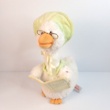 Cuddle Barn Mother Goose Animated Stuffed Animal Reads Nursery Rhymes 13"