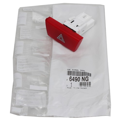 6490.NG Button Switch Indicators Emergency Original Peugeot 107 Citroen