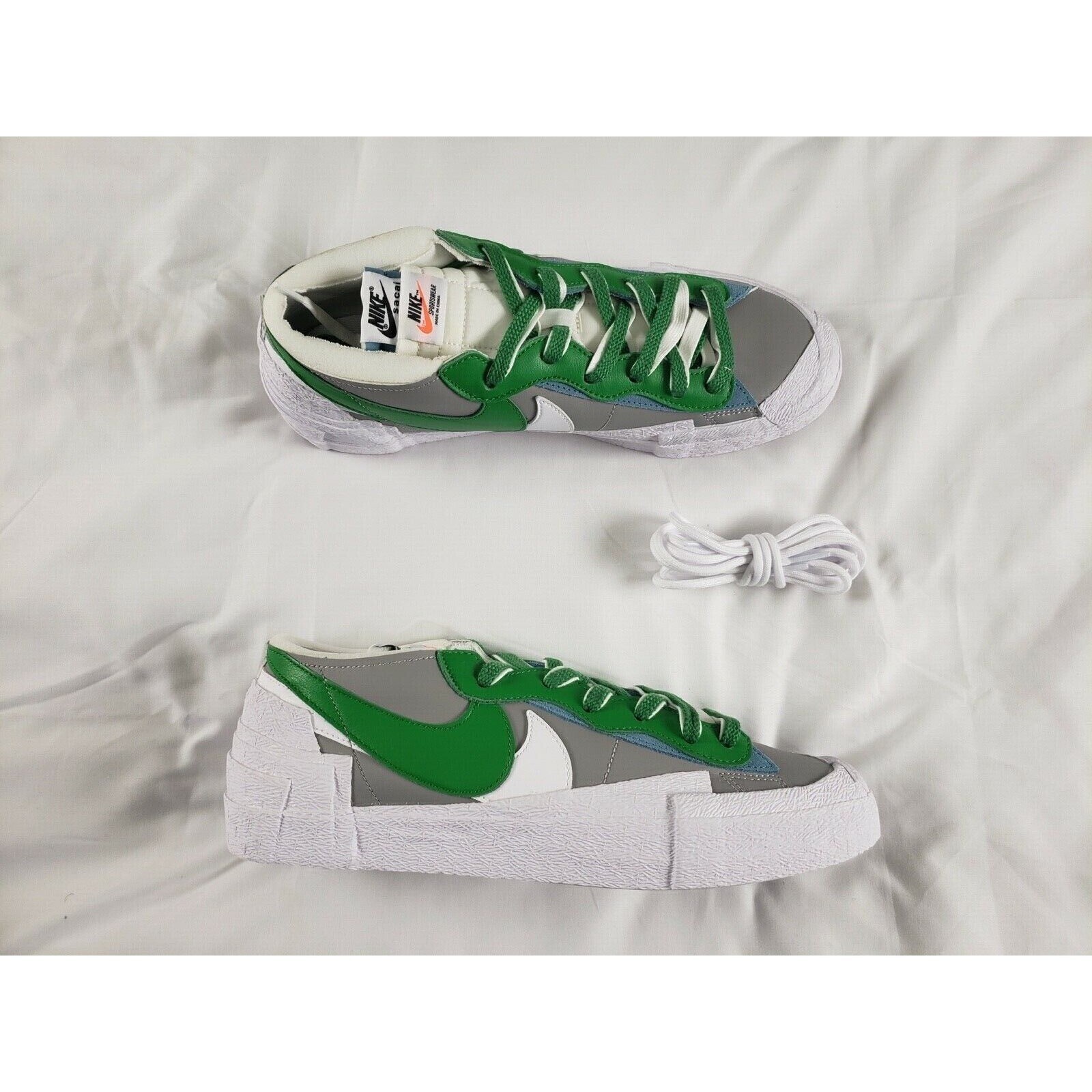 SACAI X NIKE Blazer Nike x Sacai grigio basso medio verde classico taglia: M 11 5 L 13 DD1877 001