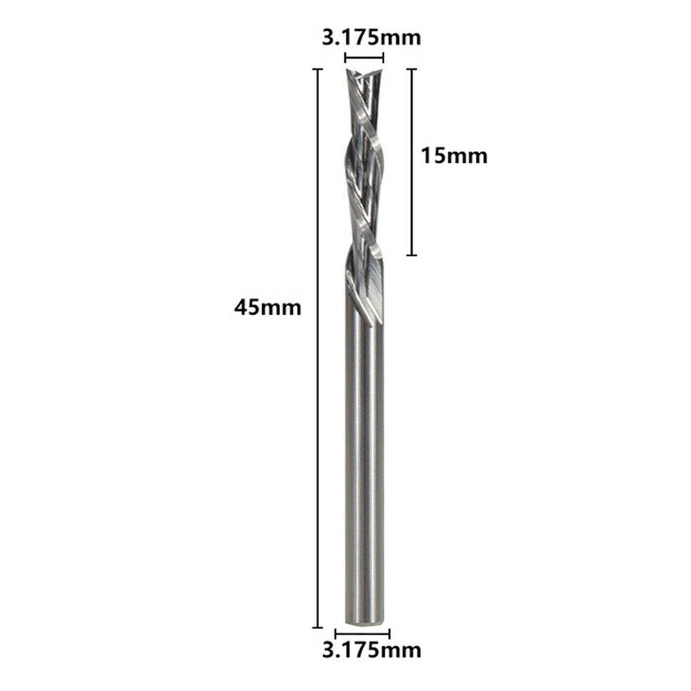 Durable Carbide Undercut Spiral End Mill Cutter for CNC Router (18