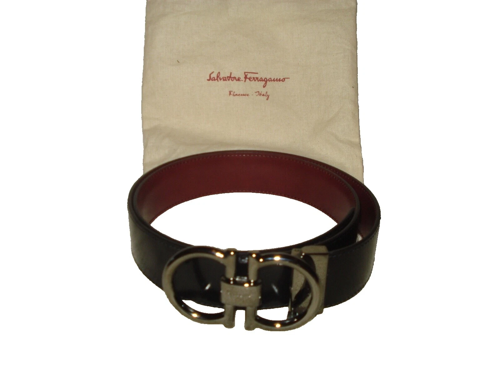 Salvatore Ferragamo Black One Size Belts for Men