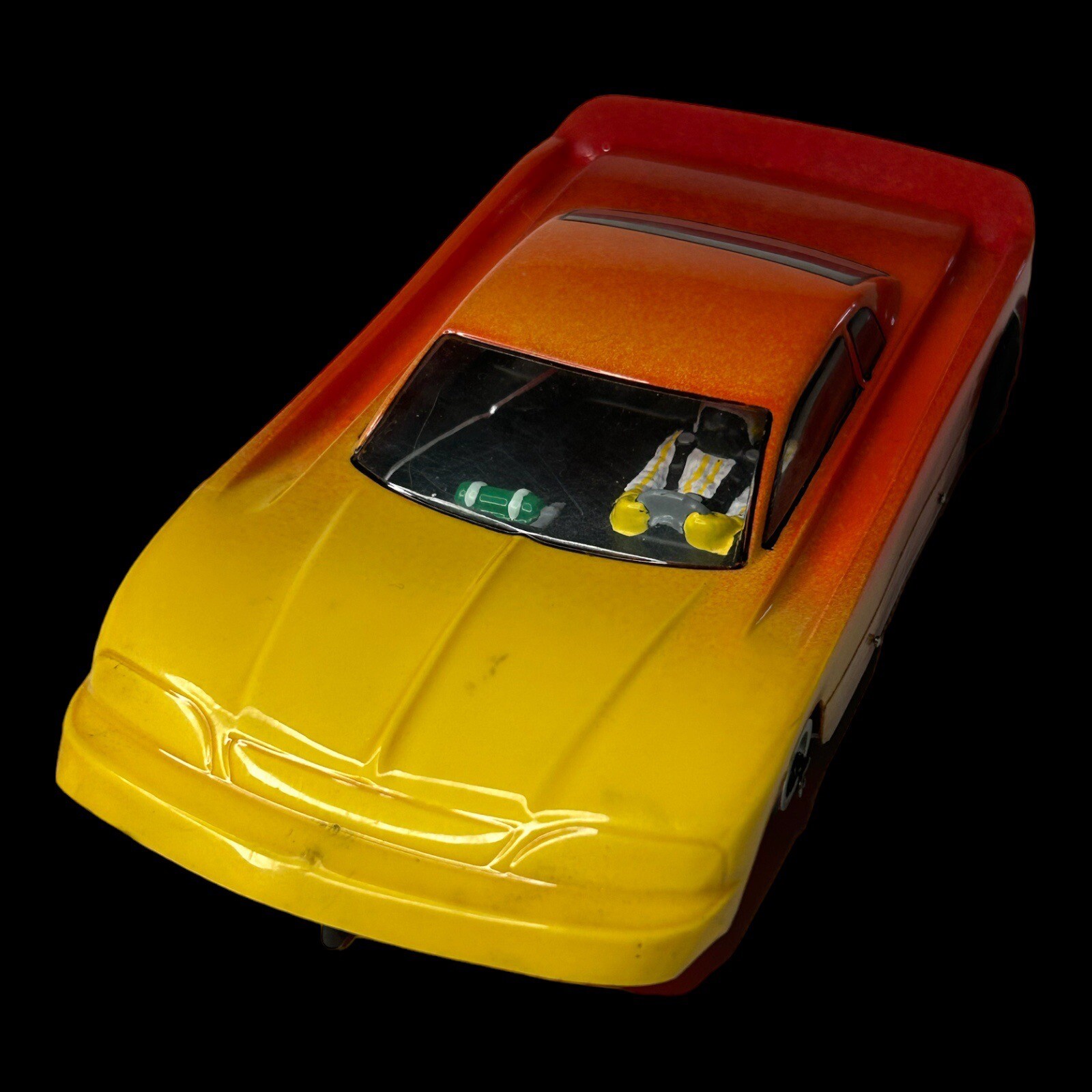 Vintage 1/24 Scale Parma Slot Car Yellow And Orange Race Car With