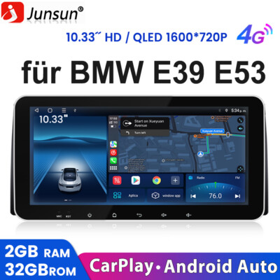 10.33  Für BMW E39 8-Kern 32G 4G Android 12。0 Autoradio Car Play Navi Navigation