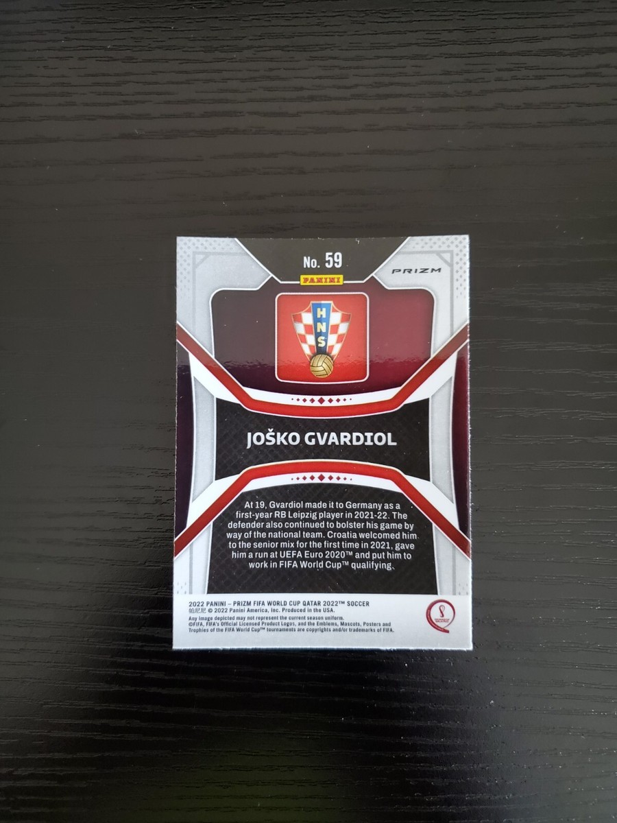 Josko Gvardiol - 2022 Panini Prizm FIFA World Cup #59 -SILVER