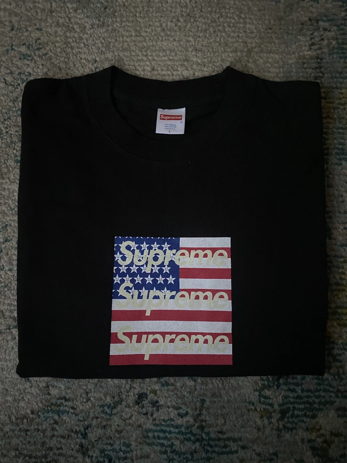Logo triple boîte Supreme Asspizza 4 juillet