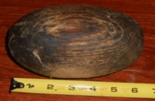 Vte Antique Fishing Float 6"  Wood Nautical Decor Beach Comb Find