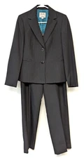 Collections for Le Suit Pant Suit 2 pc Womens Black Pinstripe Sz 8