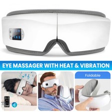 Eye Massager with Heat, Heated Eye Massager with Compression and Bluetooth Gifts