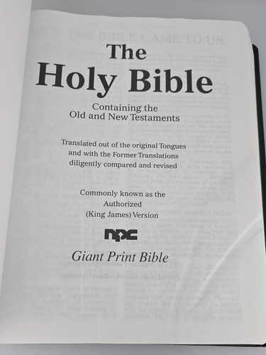 Giant Print HOLY BIBLE, Presentation Edition: KJV. NPC 1997 Keystone Family - Bild 3 von 20