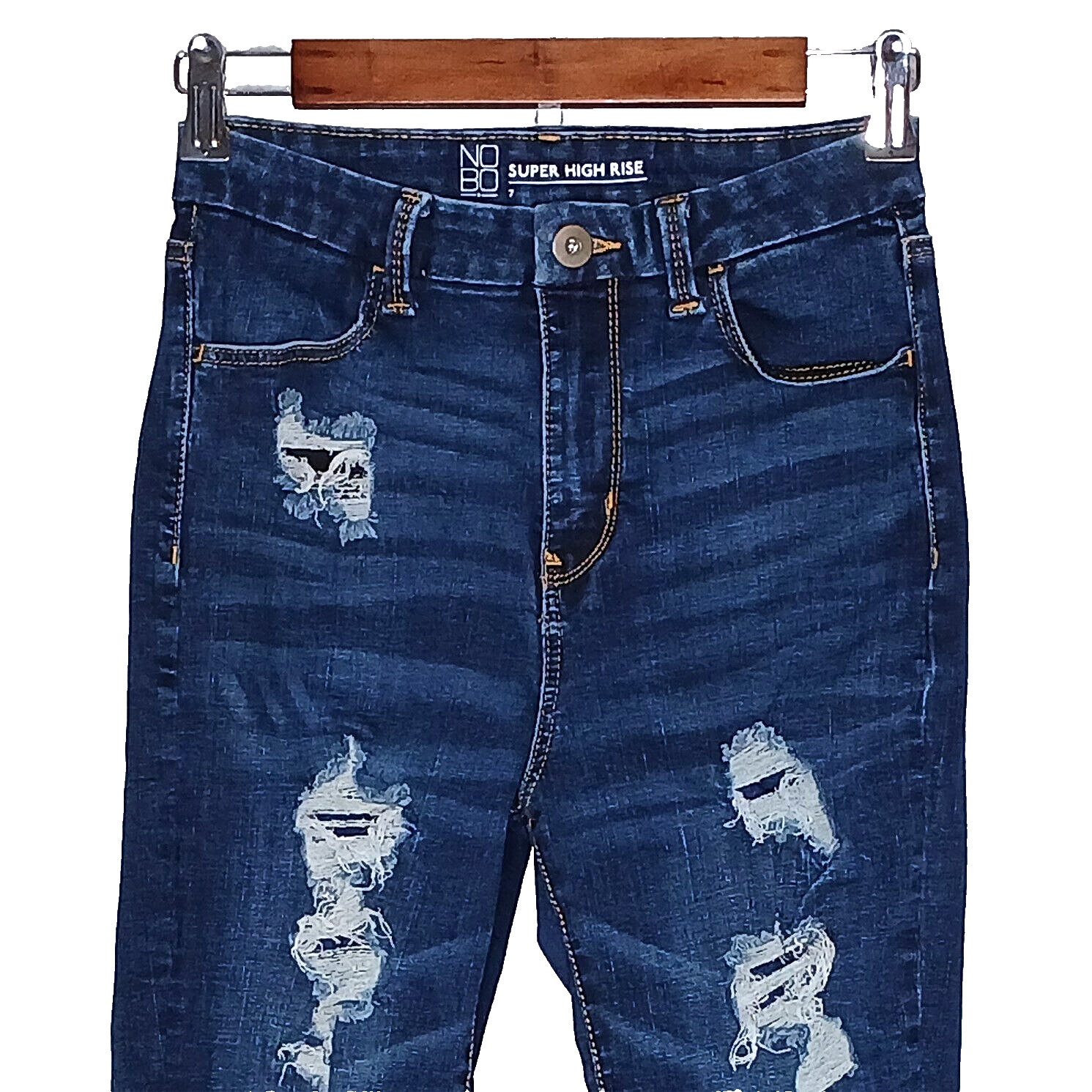 Juniors 7 Stretch Dark Wash