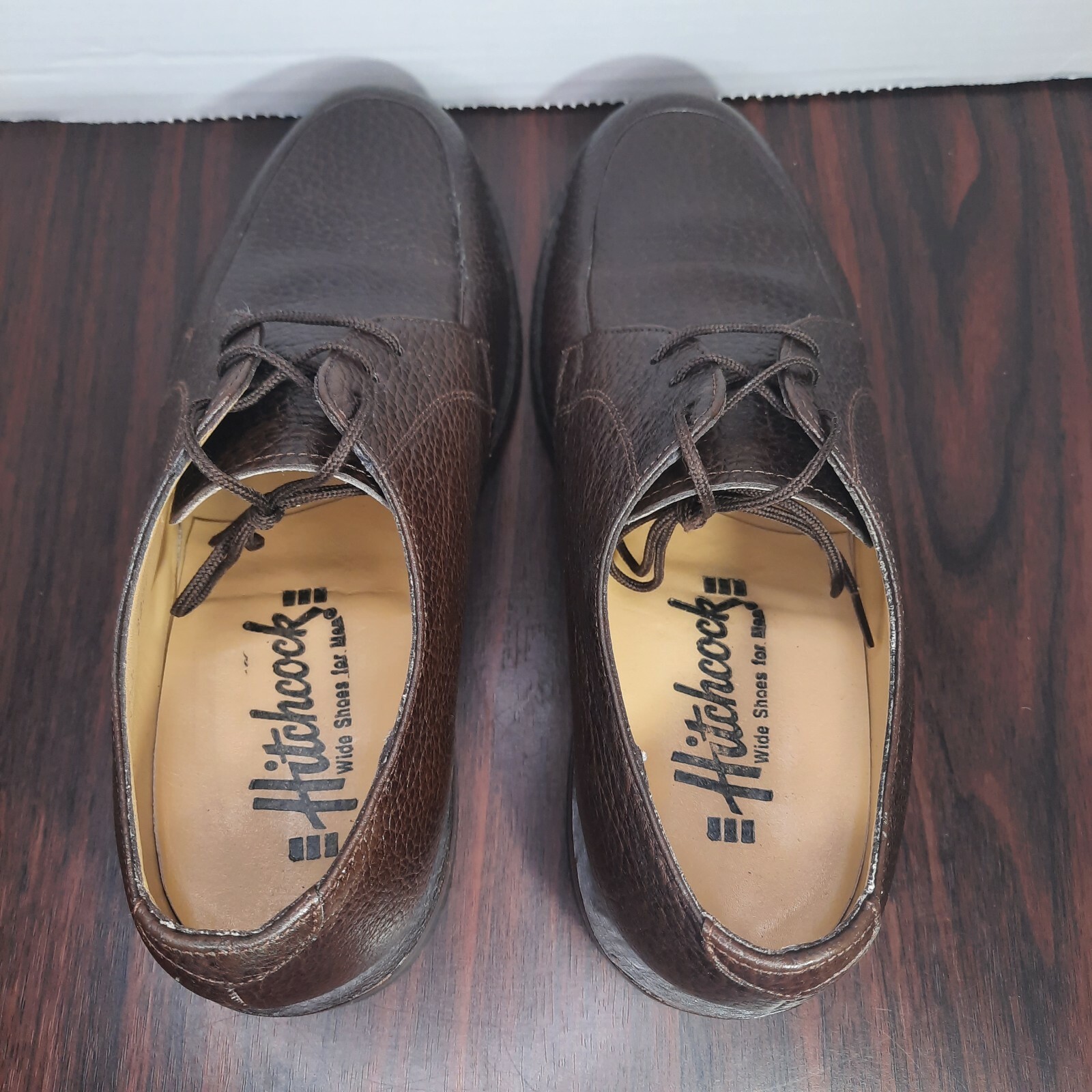 Hitchcock Wide Shoes for Men Brown 