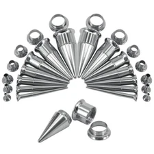 2-20mm Stainless Steel Screwed Ear Tapers Double Flared Ear Plug and Tunnel Kits