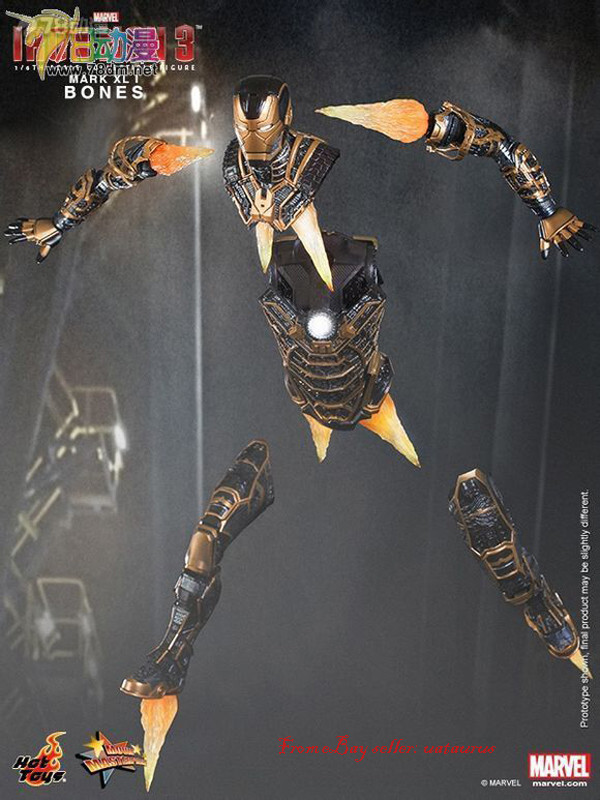 Perfect Hot Toys 1/6 Mms251 Iron Man 3: Bones (Mark Xli) In Stock