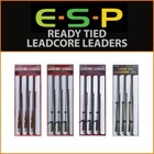 ESP READY TIED LEADCORE LEADERS - ALL LENGTHS/TYPES | NEW - CARP FISHING